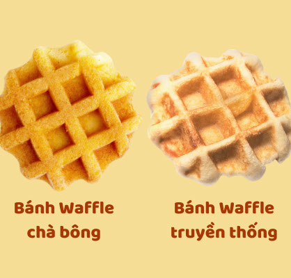 bánh waffle chà bông